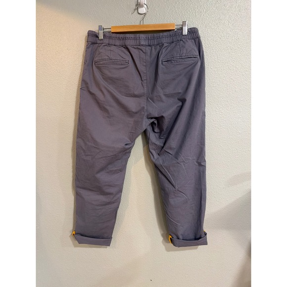 Pact Organic Cotton Jogger Pants Women XL Gray Drawstring Elastic Waist Tapered - Picture 2 of 7